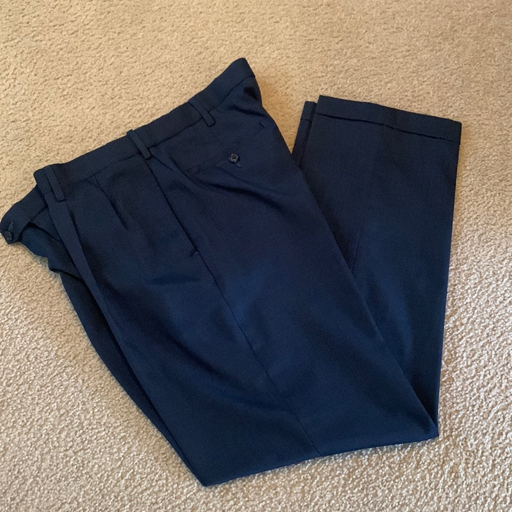 Savane dark blue men’s dress pants, size 36 x 32